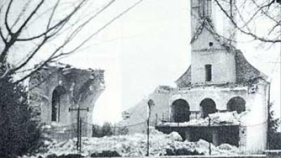 Crkva sv. Mihovila Arkanđela izgrađena 1769, opljačkana i razorena u listopadu 1991.